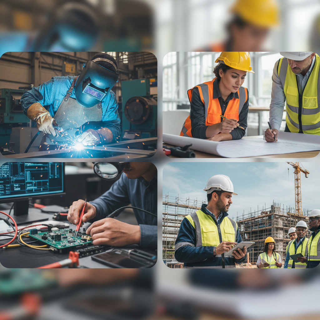 Collage : test de compétences techniques pour le recrutement international.