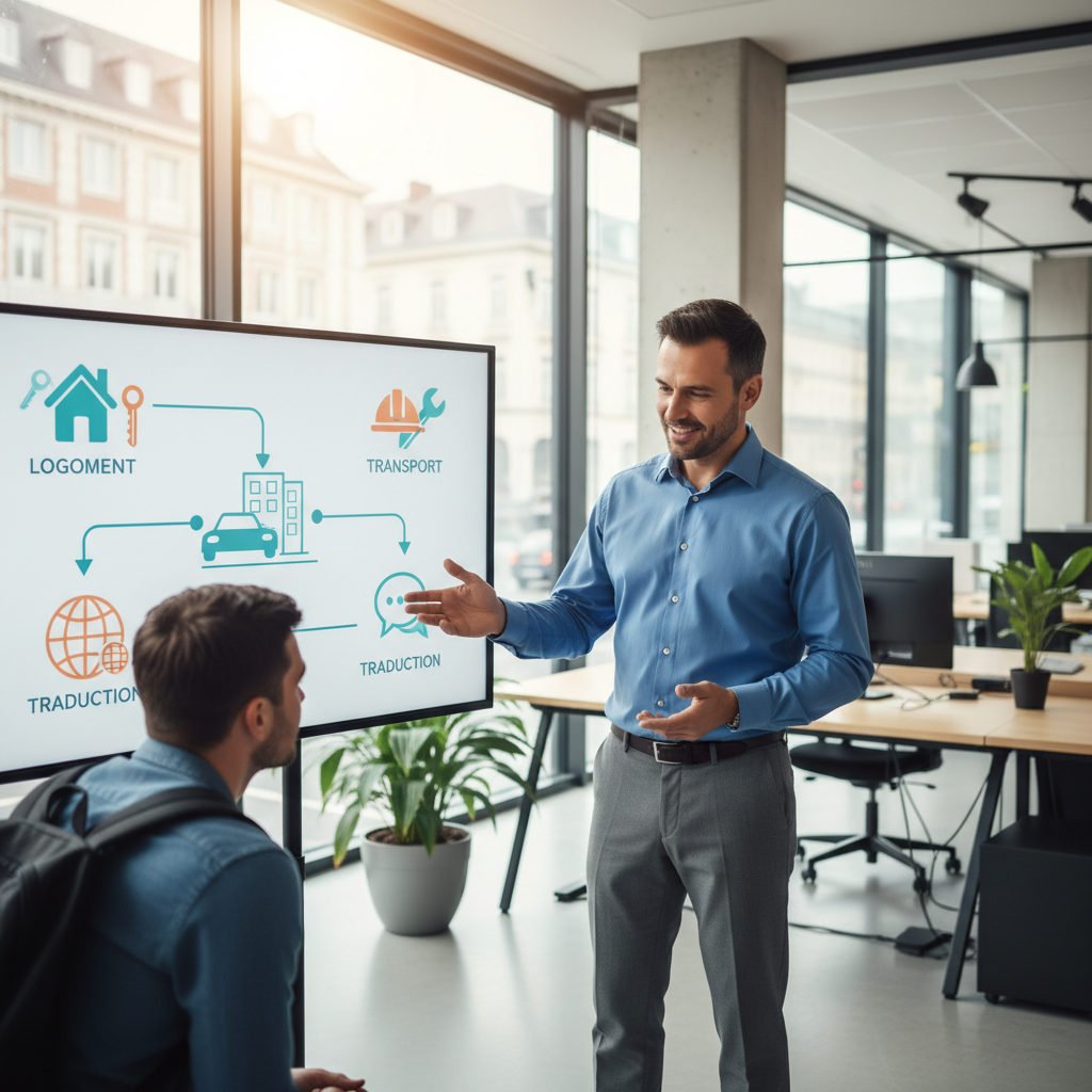 Comment notre agence d&rsquo;intérim facilite votre installation en France : Logement, Transport et Traduction