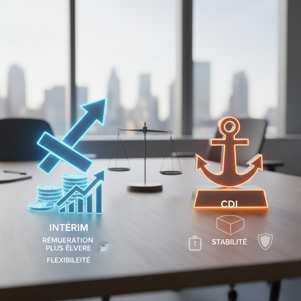 Quels sont les avantages de l&rsquo;intérim par rapport à un CDI ?